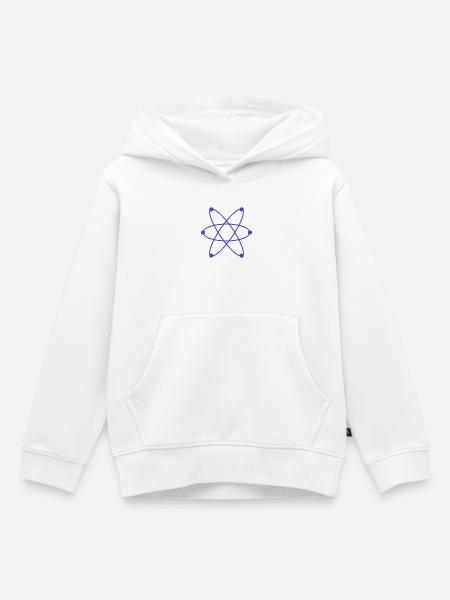 Atom - Kinder Premium Organic Hoodie - Weiß