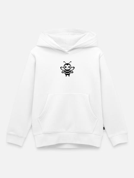 Süße Hummel - Kinder Premium Organic Hoodie - Weiß