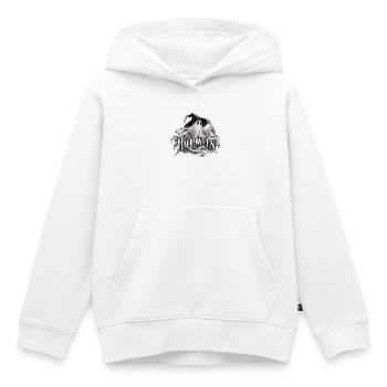 Halloween Geist mit Hut - Kinder Premium Organic Hoodie - Weiß - Vorne - AI Model Kid Female (0cm)