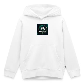 Team Pohl Logo Nachname Name Familie Firma - Kinder Premium Organic Hoodie - Weiß - Vorne - AI Model Kid Female (0cm)
