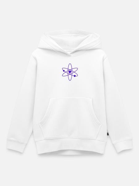 Atom - Kinder Premium Organic Hoodie - Weiß
