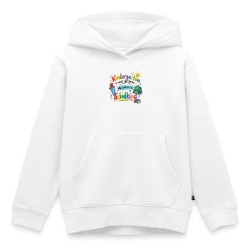 Kindergarten war gestern - Jetzt bin ich Schulkind - Kinder Premium Organic Hoodie - Weiß - Vorne - AI Model Kid Female (0cm)