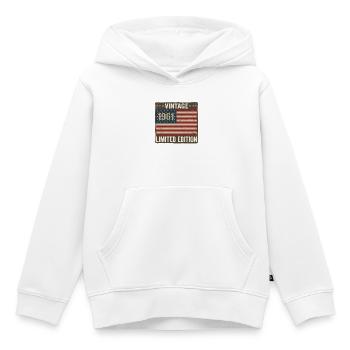 US-Flagge 65 Geburtstag Amerikanische USA Männer 65 Jahre 1961 65 - Kinder Premium Organic Hoodie - Weiß - Vorne - AI Model Kid Female (0cm)