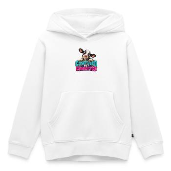 Cowfused But Committed - Kinder Premium Organic Hoodie - Weiß - Vorne - AI Model Kid Female (0cm)