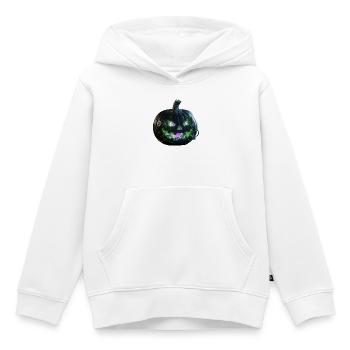Steampunk-Neon-Kürbis der Zahnräder - Kinder Premium Organic Hoodie - Weiß - Vorne - AI Model Kid Female (0cm)