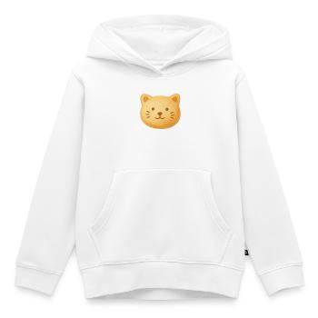 Katzenkuchen-Keks - Kinder Premium Organic Hoodie - Weiß - Vorne - AI Model Kid Female (0cm)