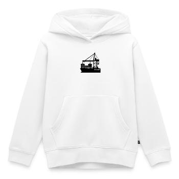 Containerkran - Kinder Premium Organic Hoodie - Weiß - Vorne - AI Model Kid Female (0cm)