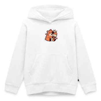 Kawaii Capybara - Kinder Premium Organic Hoodie - Weiß - Vorne - AI Model Kid Female (0cm)
