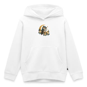 Mondeule mit Blumen und goldenen Sternen - Kinder Premium Organic Hoodie - Weiß - Vorne - AI Model Kid Female (0cm)