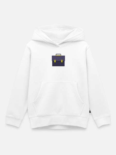 Arbeitstasche - Kinder Premium Organic Hoodie - Weiß