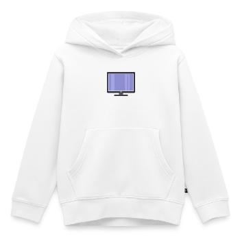Fernsehen - Kinder Premium Organic Hoodie - Weiß - Vorne - AI Model Kid Female (0cm)