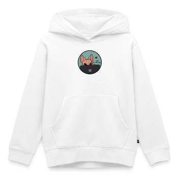 Beste Supervisor Katze - Sphynx Cat  - Kinder Premium Organic Hoodie - Weiß - Vorne - AI Model Kid Female (0cm)
