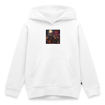 The Wicked Spoke Halloween Biker Night - Kinder Premium Organic Hoodie - Weiß - Vorne - AI Model Kid Female (0cm)