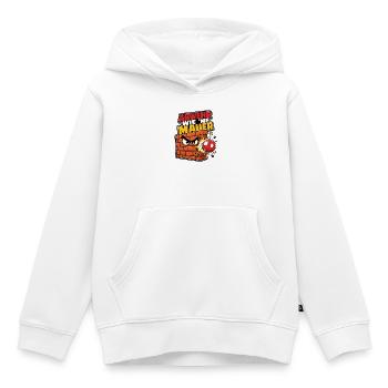 Abwehr wie ne Mauer Handball Spruch Cartoon Shirt - Kinder Premium Organic Hoodie - Weiß - Vorne - AI Model Kid Female (0cm)