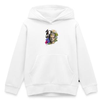 Lotus-Geisteszustand - Kinder Premium Organic Hoodie - Weiß - Vorne - AI Model Kid Female (0cm)