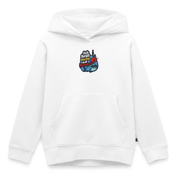 Ich beiß nicht auf Ragebait Angel Angler Shirt - Kinder Premium Organic Hoodie - Weiß - Vorne - AI Model Kid Female (0cm)
