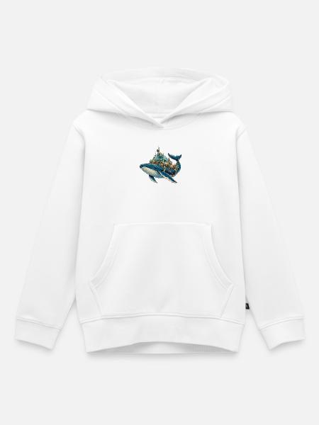 SteampunkWale Unterwasserkosmos - Kinder Premium Organic Hoodie - Weiß