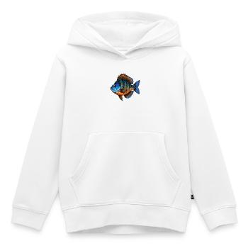 Blaubarmen-Panfisch-Sonnenbarsch - Kinder Premium Organic Hoodie - Weiß - Vorne - AI Model Kid Female (0cm)
