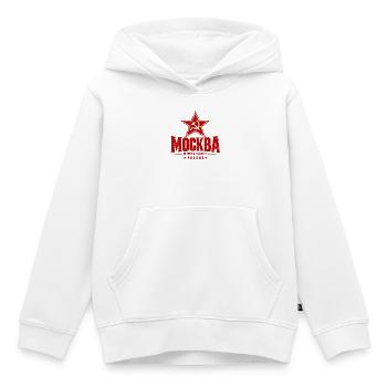 Moskau - Russland - Soviet-Union - Roter Stern - Kinder Premium Organic Hoodie - Weiß - Vorne - AI Model Kid Female (0cm)