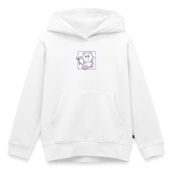 Rührkeiser (für helle Hintergründe) - Kinder Premium Organic Hoodie - Weiß - Vorne - AI Model Kid Female (0cm)