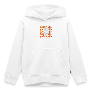  Baseball Softball Baseball Baseballspieler - Kinder Premium Organic Hoodie - Weiß - Vorne - AI Model Kid Female (0cm)