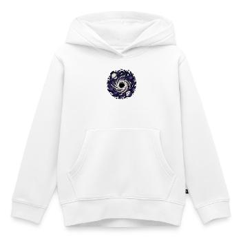 Schwarzes Loch Planet Weltraum Sci-Fi Vektor Shirt - Kinder Premium Organic Hoodie - Weiß - Vorne - AI Model Kid Female (0cm)