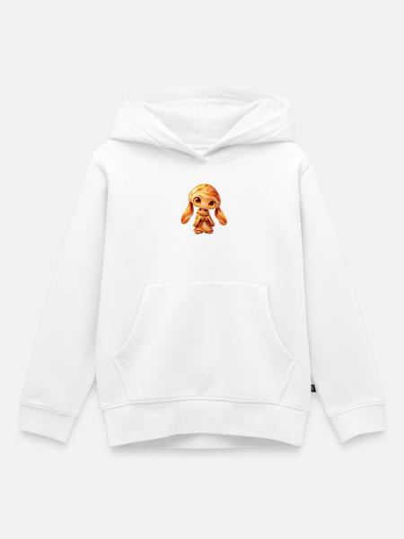 Sonnenmondchen Kosmos Kuscheltier - Kinder Premium Organic Hoodie - Weiß