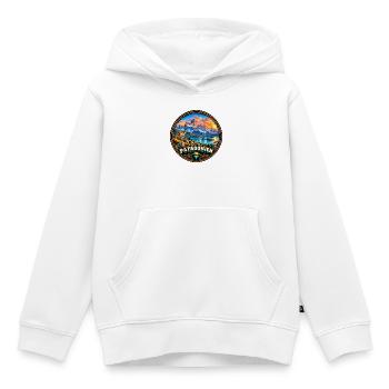 Chilenische Patagonien Landschaft Natur Wandern - Kinder Premium Organic Hoodie - Weiß - Vorne - AI Model Kid Female (0cm)