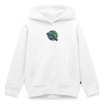 Satellit Orbit Erde Weltraum Sci-Fi Vektor Shirt - Kinder Premium Organic Hoodie - Weiß - Vorne - AI Model Kid Female (0cm)