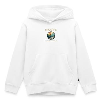 Rente Bergauf Abenteuer - Kinder Premium Organic Hoodie - Weiß - Vorne - AI Model Kid Female (0cm)