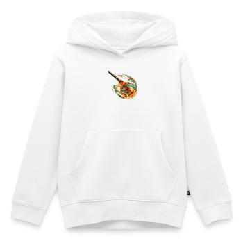 Geschmolzenes Glas in Bewegung - Kinder Premium Organic Hoodie - Weiß - Vorne - AI Model Kid Female (0cm)