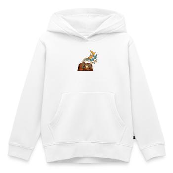 Radiowellen werden zu Vögeln - Kinder Premium Organic Hoodie - Weiß - Vorne - AI Model Kid Female (0cm)
