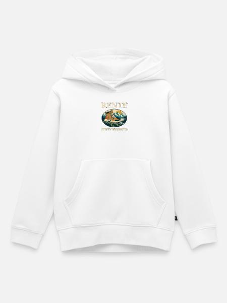 Rente: Zeit für Höhenmeter - Kinder Premium Organic Hoodie - Weiß