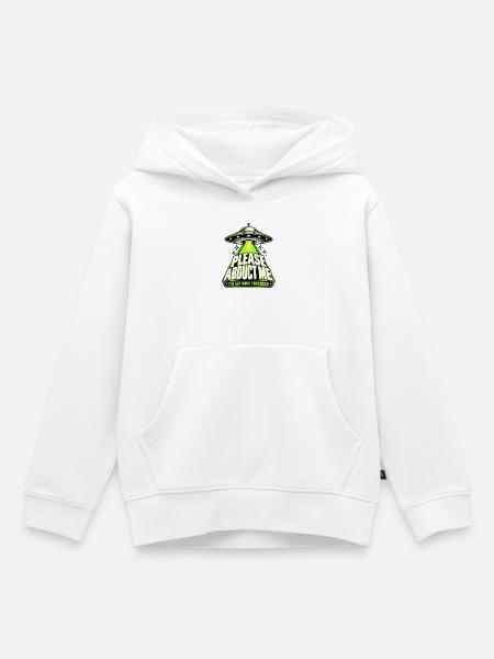 Neon-UFO-Entführungs-Meme - Kinder Premium Organic Hoodie - Weiß