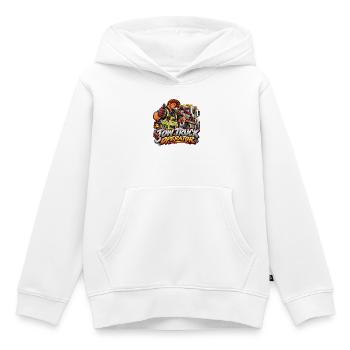 Cartoon-Schleppfahrer - Kinder Premium Organic Hoodie - Weiß - Vorne - AI Model Kid Female (0cm)