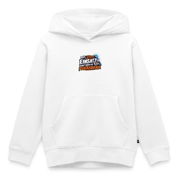 Letzter Einsatz Feierabend - Kinder Premium Organic Hoodie - Weiß - Vorne - AI Model Kid Female (0cm)