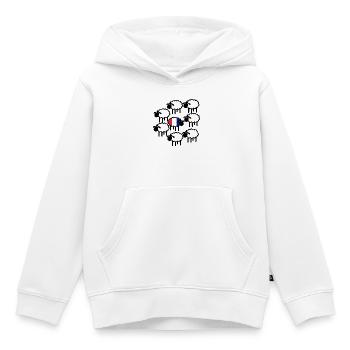 Einzelne französische Schafe | Pyrenäenlinien-Labor - Kinder Premium Organic Hoodie - Weiß - Vorne - AI Model Kid Female (0cm)