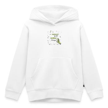 Physicist by day Zombie by night - Physik Formeln - Kinder Premium Organic Hoodie - Weiß - Vorne - AI Model Kid Female (0cm)