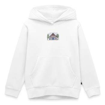 Fachwerkhaus im Aquarellstil  - Kinder Premium Organic Hoodie - Weiß - Vorne - AI Model Kid Female (0cm)