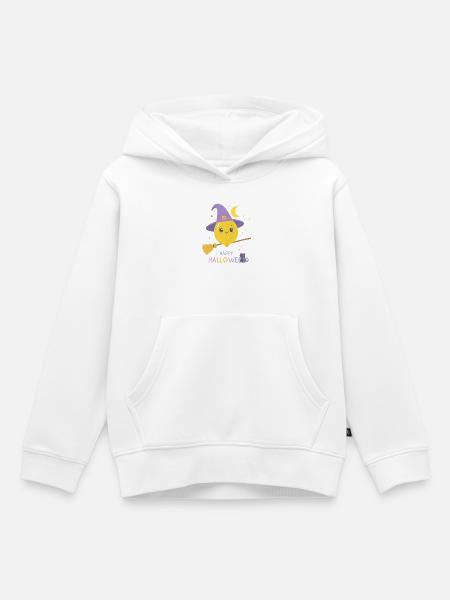 Zitronenhexe Happy Halloween - Kinder Premium Organic Hoodie - Weiß