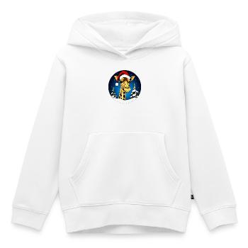 Giraffen Weihnachten - Kinder Premium Organic Hoodie - Weiß - Vorne - AI Model Kid Female (0cm)