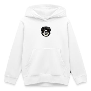 Bernhardiner Hundekopf - Kinder Premium Organic Hoodie - Weiß - Vorne - AI Model Kid Female (0cm)