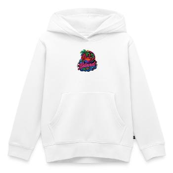 Neon Insel Sunset Relax - Kinder Premium Organic Hoodie - Weiß - Vorne - AI Model Kid Female (0cm)