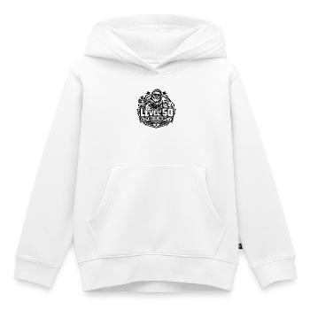 Level 50: 50. Geburtstag – Lustiges Gamer-Geschenk - Kinder Premium Organic Hoodie - Weiß - Vorne - AI Model Kid Female (0cm)