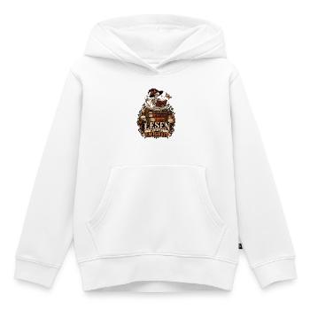 Lesen bis in alle Ewigkeit - Kinder Premium Organic Hoodie - Weiß - Vorne - AI Model Kid Female (0cm)