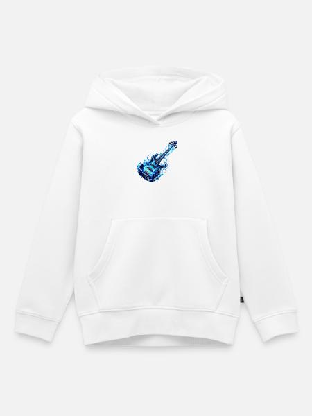 Frostfeuer-Basspuls - Kinder Premium Organic Hoodie - Weiß