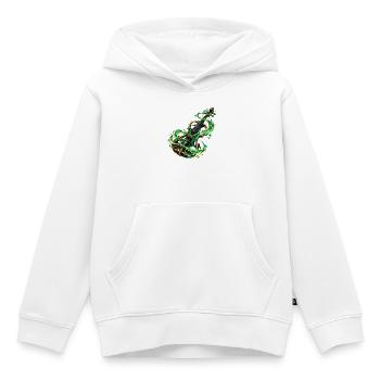 Smaragdgrüne Arkane Violine - Kinder Premium Organic Hoodie - Weiß - Vorne - AI Model Kid Female (0cm)