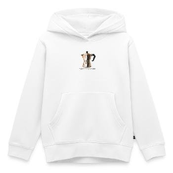 Kaffee Shirt - Kinder Premium Organic Hoodie - Weiß - Vorne - AI Model Kid Female (0cm)