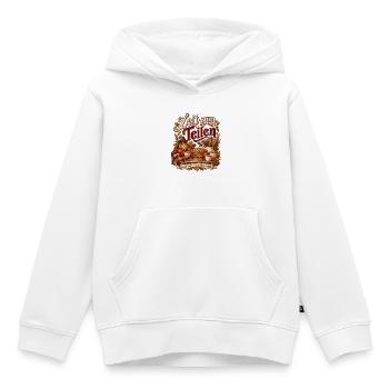Zeit zum Teilen - Kinder Premium Organic Hoodie - Weiß - Vorne - AI Model Kid Female (0cm)