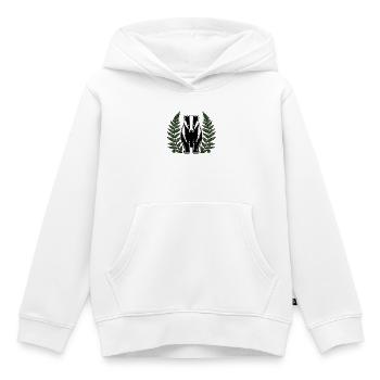 Dachs Farne Wald Tiere Heimisch Natur Vektor Shirt - Kinder Premium Organic Hoodie - Weiß - Vorne - AI Model Kid Female (0cm)